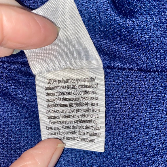 PINK Victoria's Secret Bling Dark Blue and White Windbreaker Jacket - Picture 9 of 14